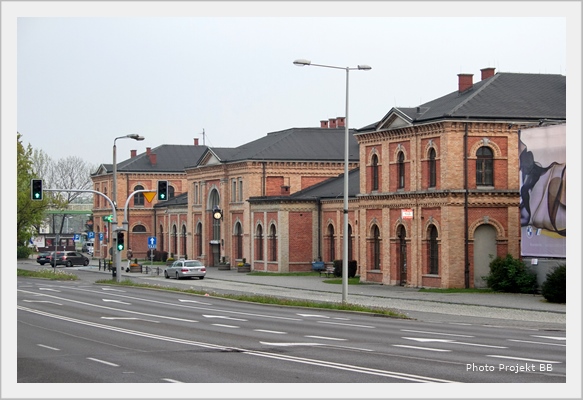 Dworzec kolejowy w Bielsku.