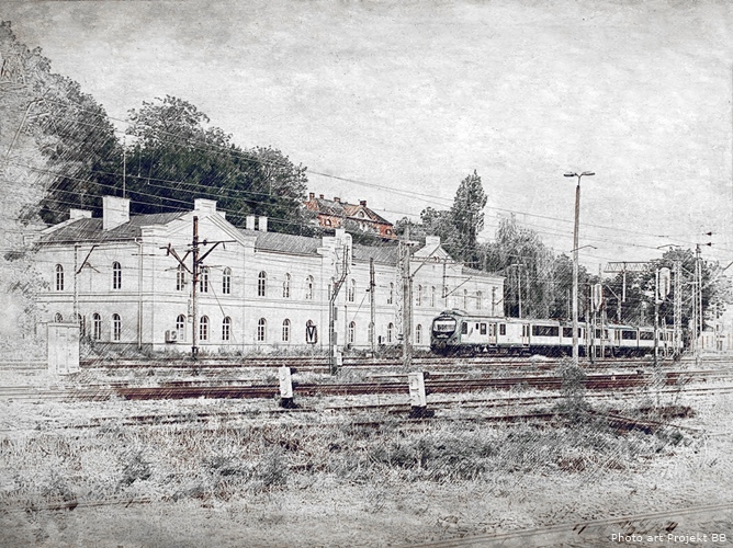 Stary dworzec kolejowy w Bielsku.