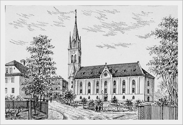 Kościół ewangelicki w Bielsku.