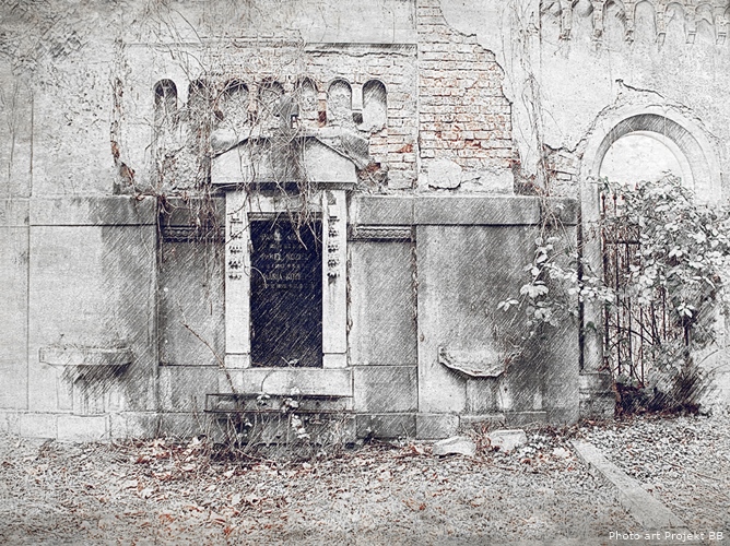 Stary cmentarz ewangelicki w Bielsku.