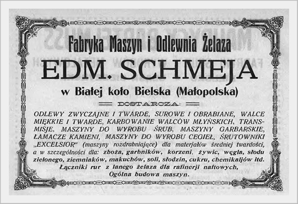 Fabryka Edmunda Schmei - reklama.