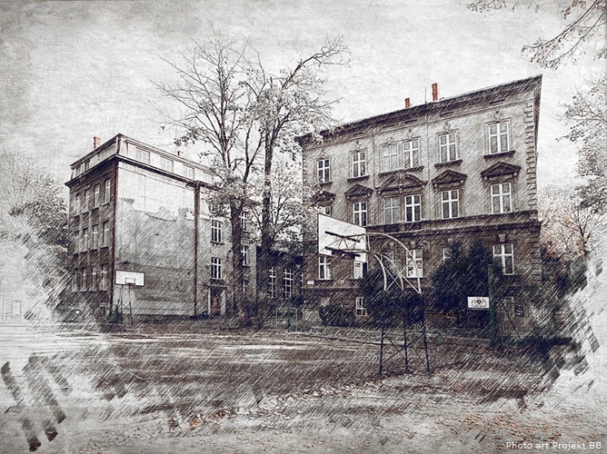 Sierociniec i szkoła sióstr Notre Dame.